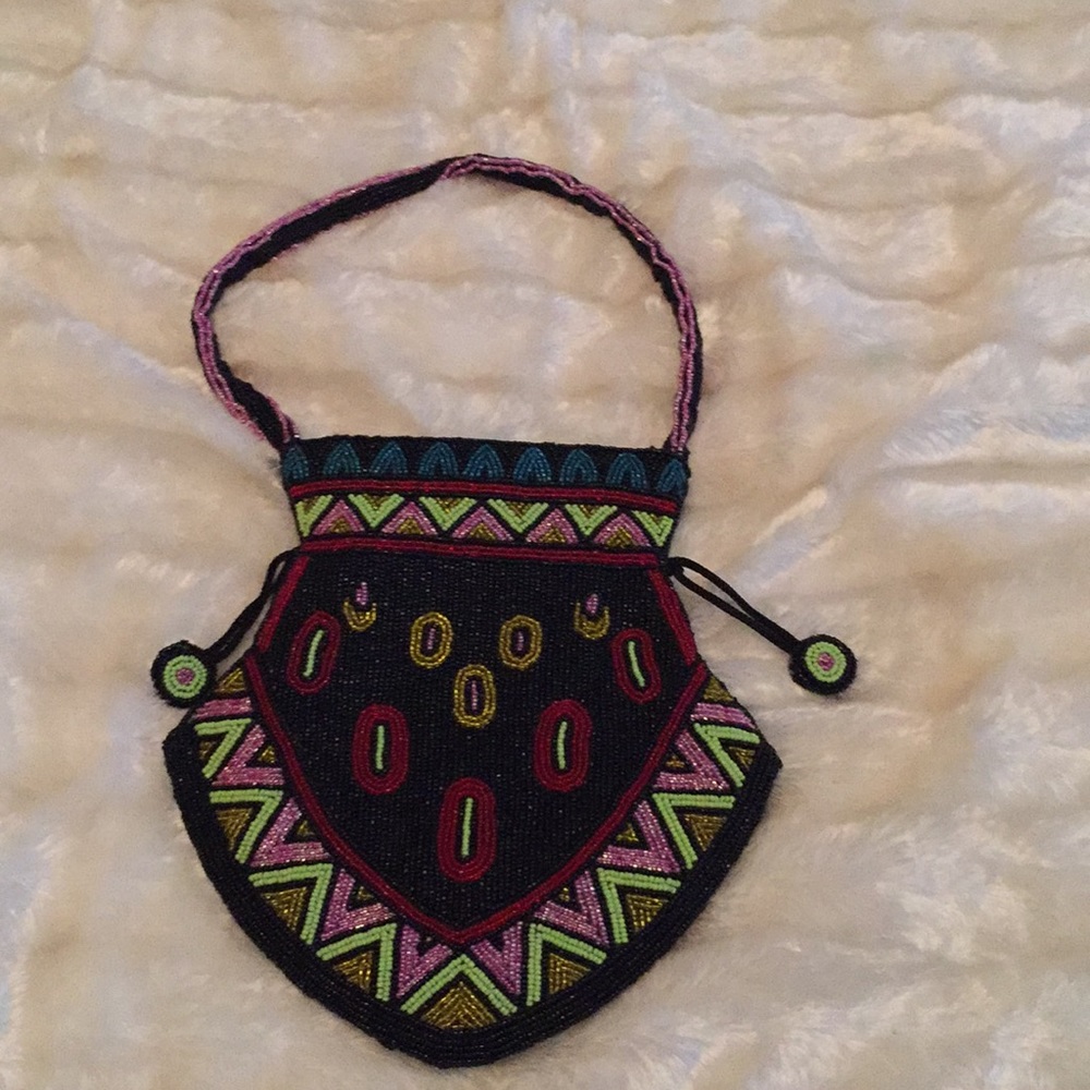 Hand beaded purse
